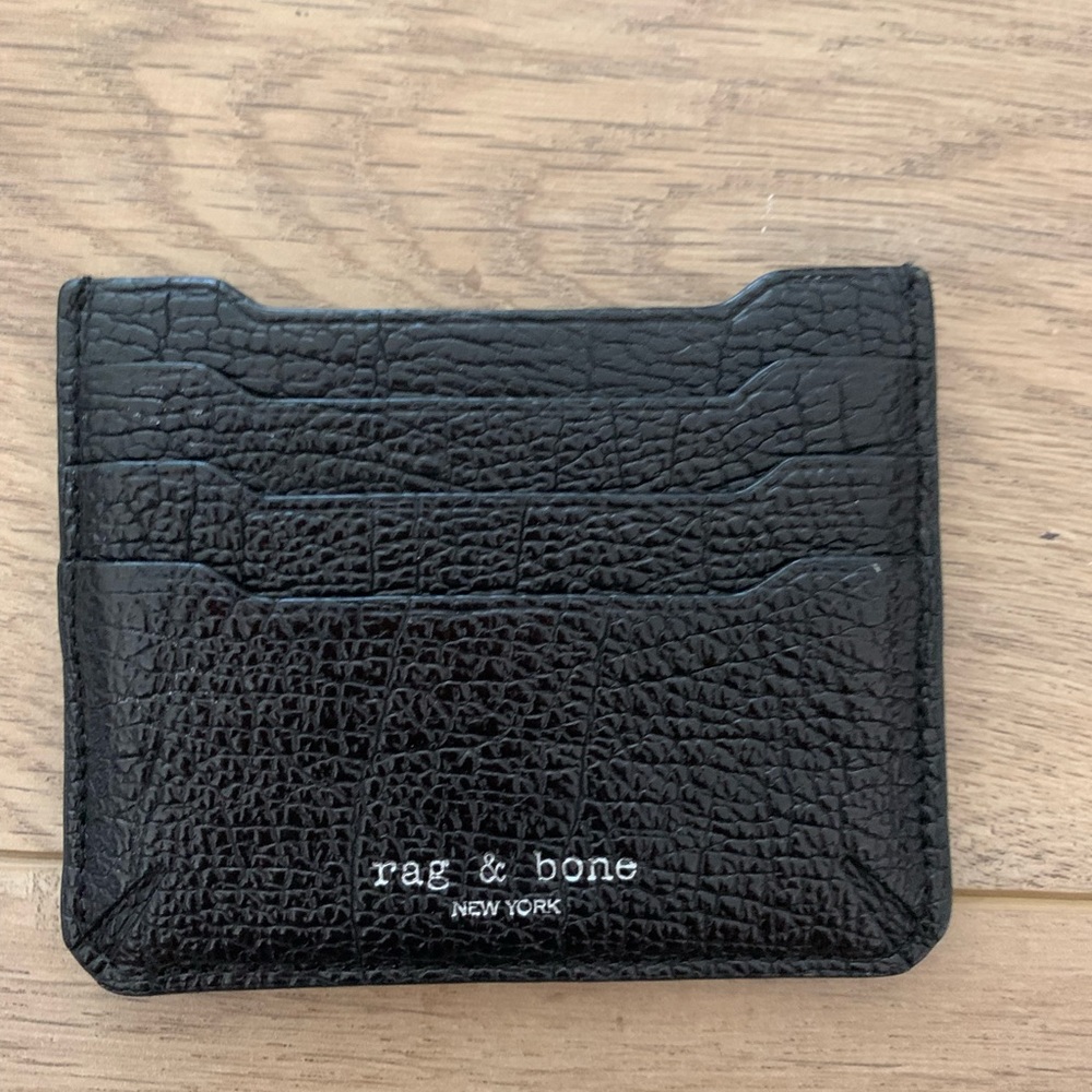 Rag & bone card holder leather